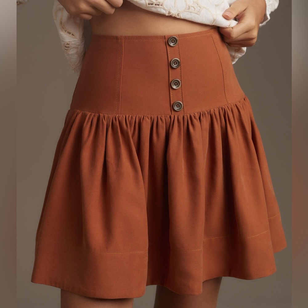 Anthropologie Maeve Drop-Waist Mini Skirt - Picture 7 of 12